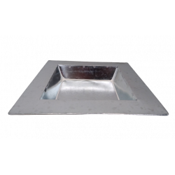 Plateau zinc carré 30 cm